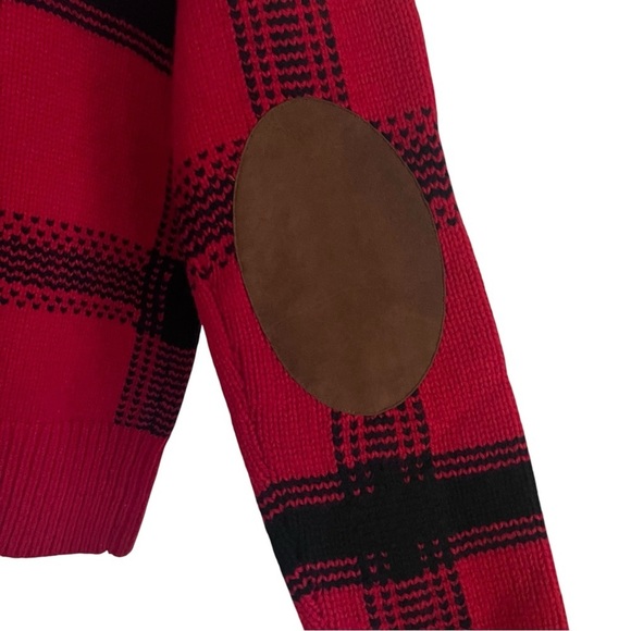 Polo Ralph Lauren Red Wool Blend Yankees Plaid Sweater - Picture 8 of 15